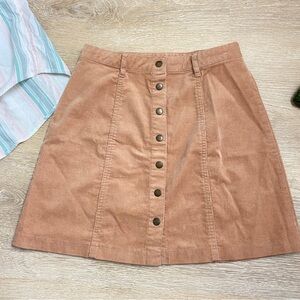 🖤5/$40!! Forever 21 A-Line Corduroy Mini Skirt in Tan Beige